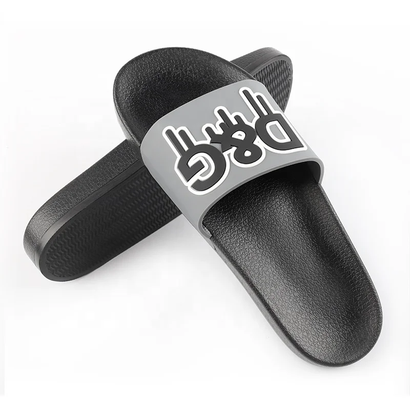 

Custom logo luxury brand flat slippers men EVA home slippers sandals slides, Many colors available