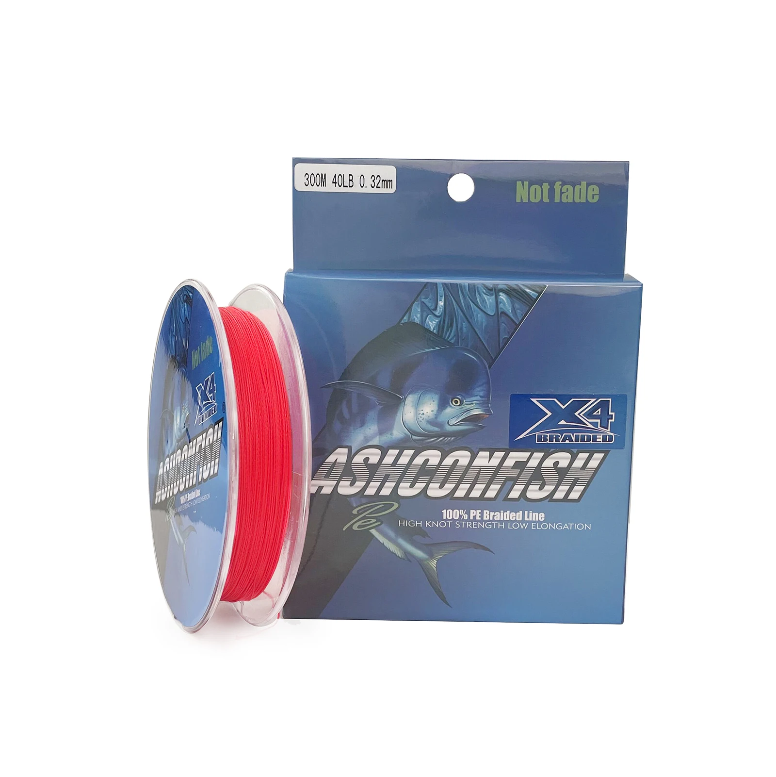 

Manufactory 4 strands 100-3000M 6-120LBS 100% PE braided multifilament colorfast China red fishing line, Red/blk/white/green/army green/apply green