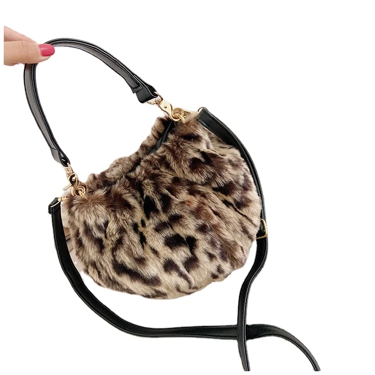 

Hot Sale Women Elegant Plush Bag Bucket Bags Mini Bags, As shown