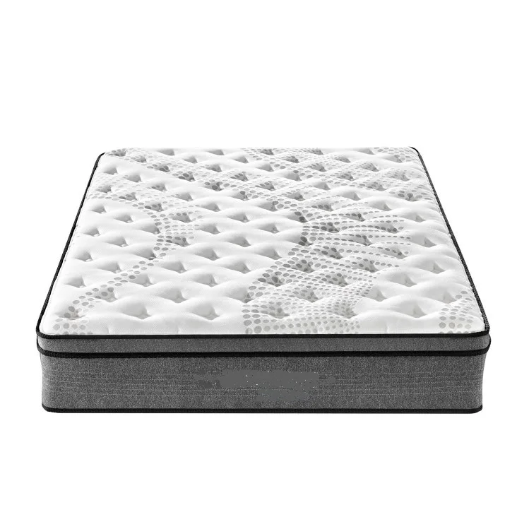 

Luxury knitting fabric memory foam topper king size mattress pack in a box pocket spring mattress