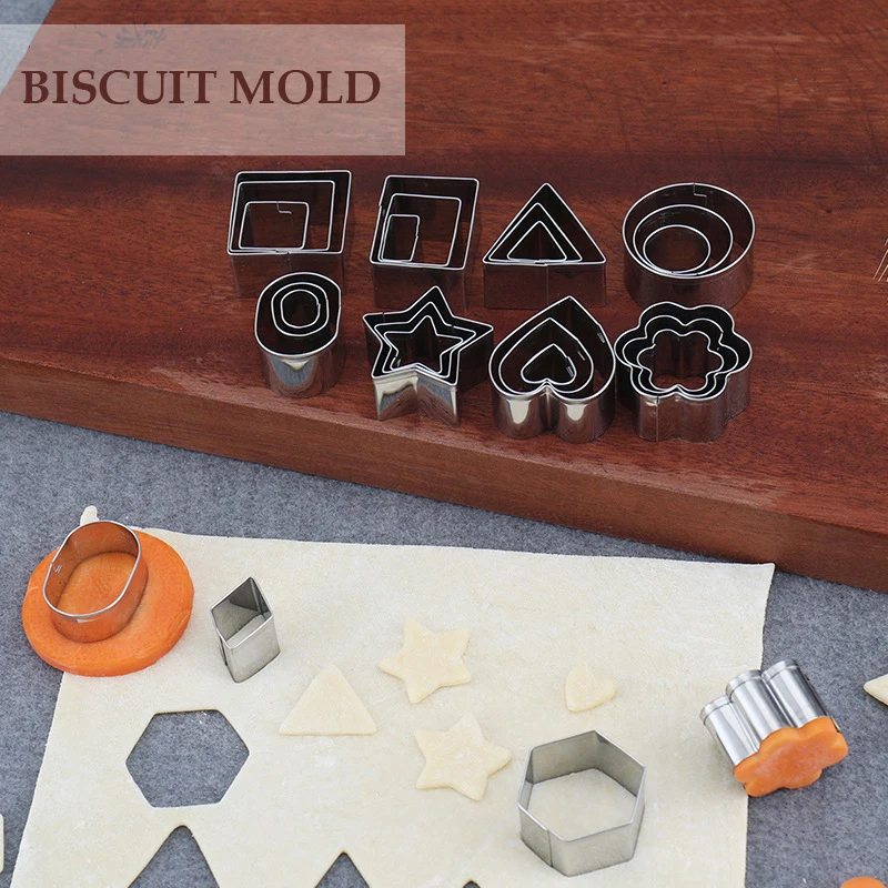 

Hot Selling Kitchen Tools Stainless Steel Cookie Cutter, New Design Baking DIY Biscut Mold