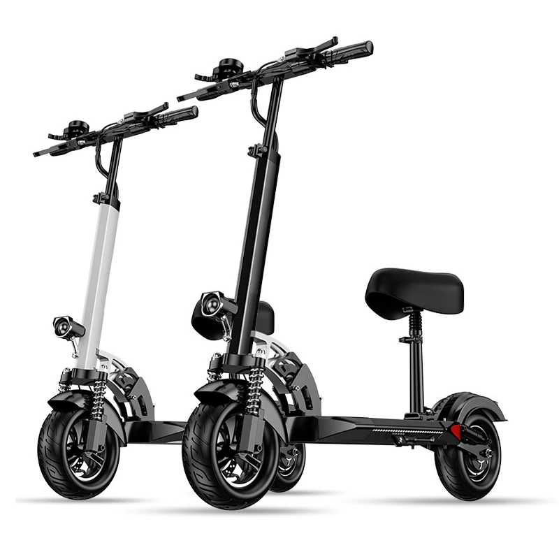 

fast fat tire adult patinet electr 500w 48v electric e scooter with seat long range monopattino off road electric mope scooter
