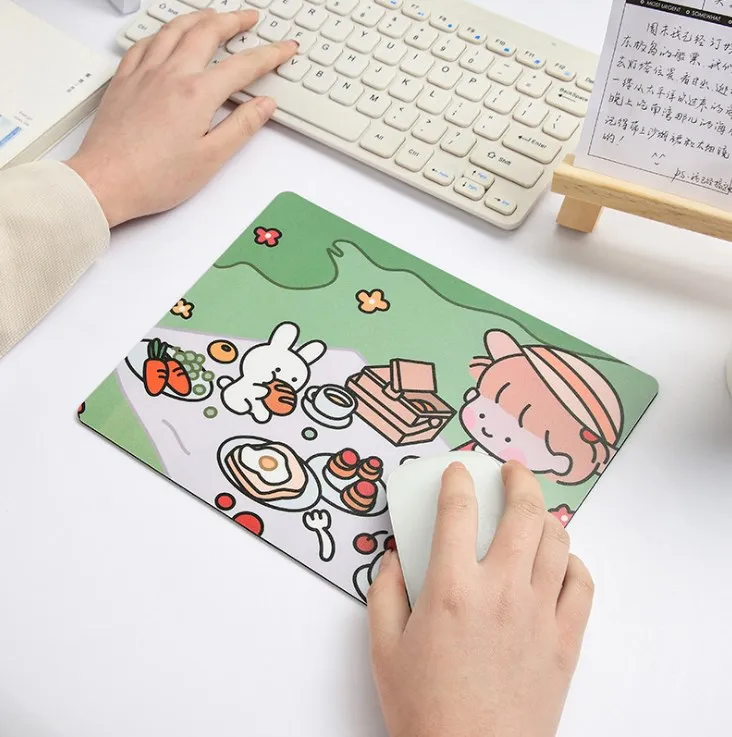 

Cute girl mouse pad