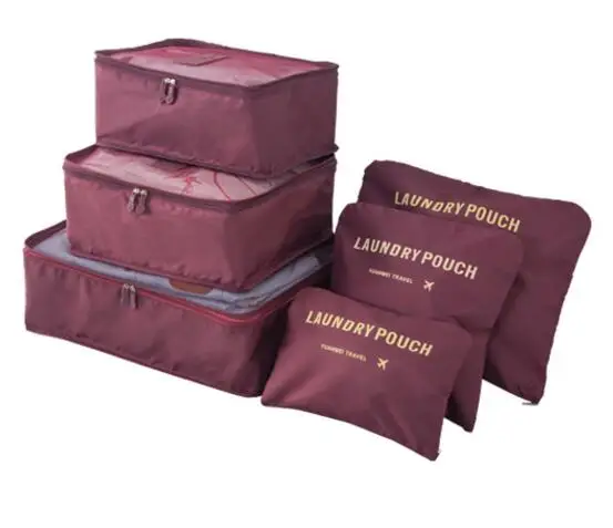 

Nylon Material and Clothing Organizer Bag Travel Packing Cubes, 8 colors