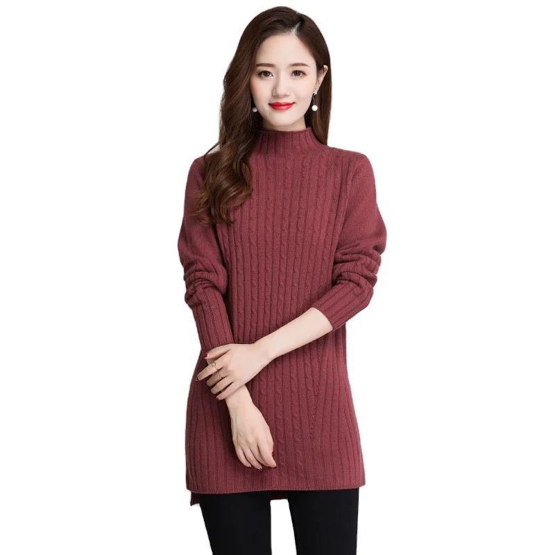 
2020 Knitted Pullover soft and comfortable 100% cashmere sweater for women 