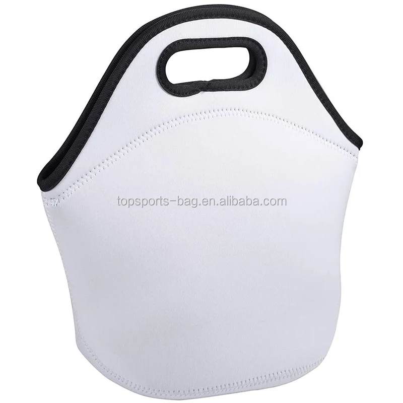

DIY work Blank White Summer Neoprene Lunch Picnic Cooler Bag