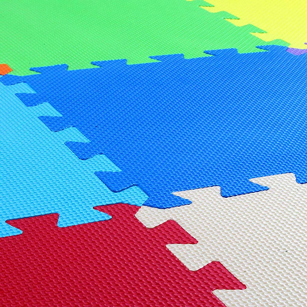 
Kids Puzzle Exercise Play Room Floor Mat With EVA Foam Interlocking Tiles Protective Flooring Mat 