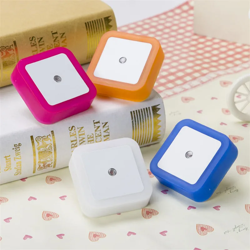 Newest plug in night light with switchables night light US EU UK Plug night lights plug into wall 4 colours motion sensor