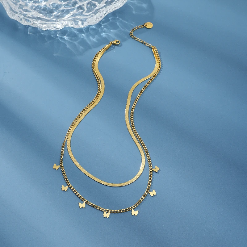 

2021gold plated heart thick chain women chain custom pendant necklaces for women