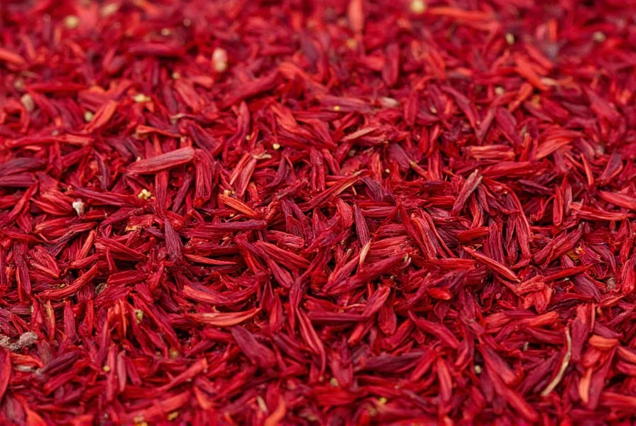 Close-up of genuine saffron threads showing deep red color with minimal yellow styles