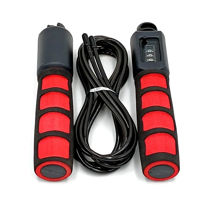 

Digital counter jump rope sponge handle adjustable PVC rope adult fitness equipment jump rope