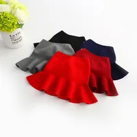 

Toddler Girl Knitted Solid Skirt Children Girl Cute Ruffle Fish Tail Skirt for Winter Fashion Girl Clothing