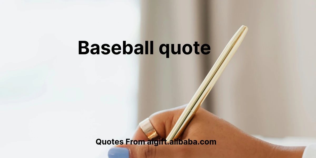 baseball quote