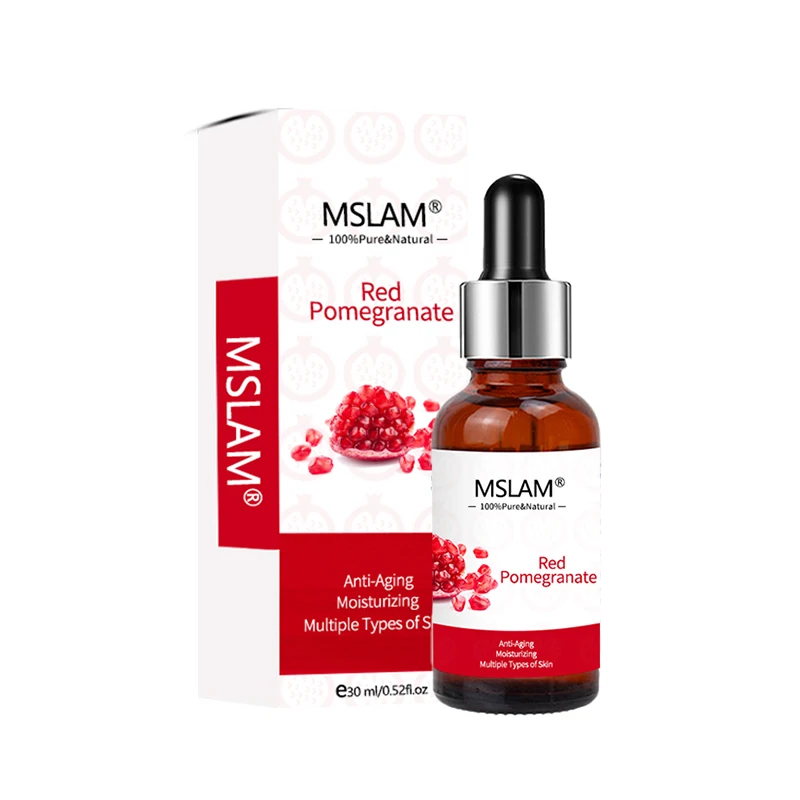 

New Arrival MSLAM Natural Red Pomegranate Extract Serum 30ml Moisturizing Brightens the Skin Face Care Serum