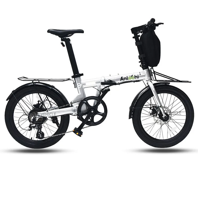 

ANLOCHI Ebike factory cheap 20 inch 250W 350W hidden battery folding bike electric bicycle from China
