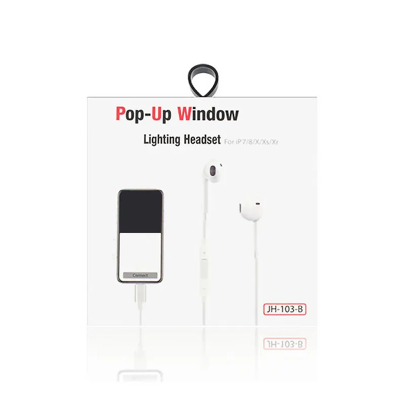 

Hot selling In-ear Earpod Headphone Plug For iPhone Wired Earphone Light-ning Headset Handfree With Mic Earbuds For iPhone 12, White