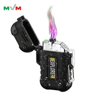 

MLT234 Portable Waterproof Lighter USB Electric Dual Arc Metal Electric Rechargeable Usb Outdoor Lighters For Camping