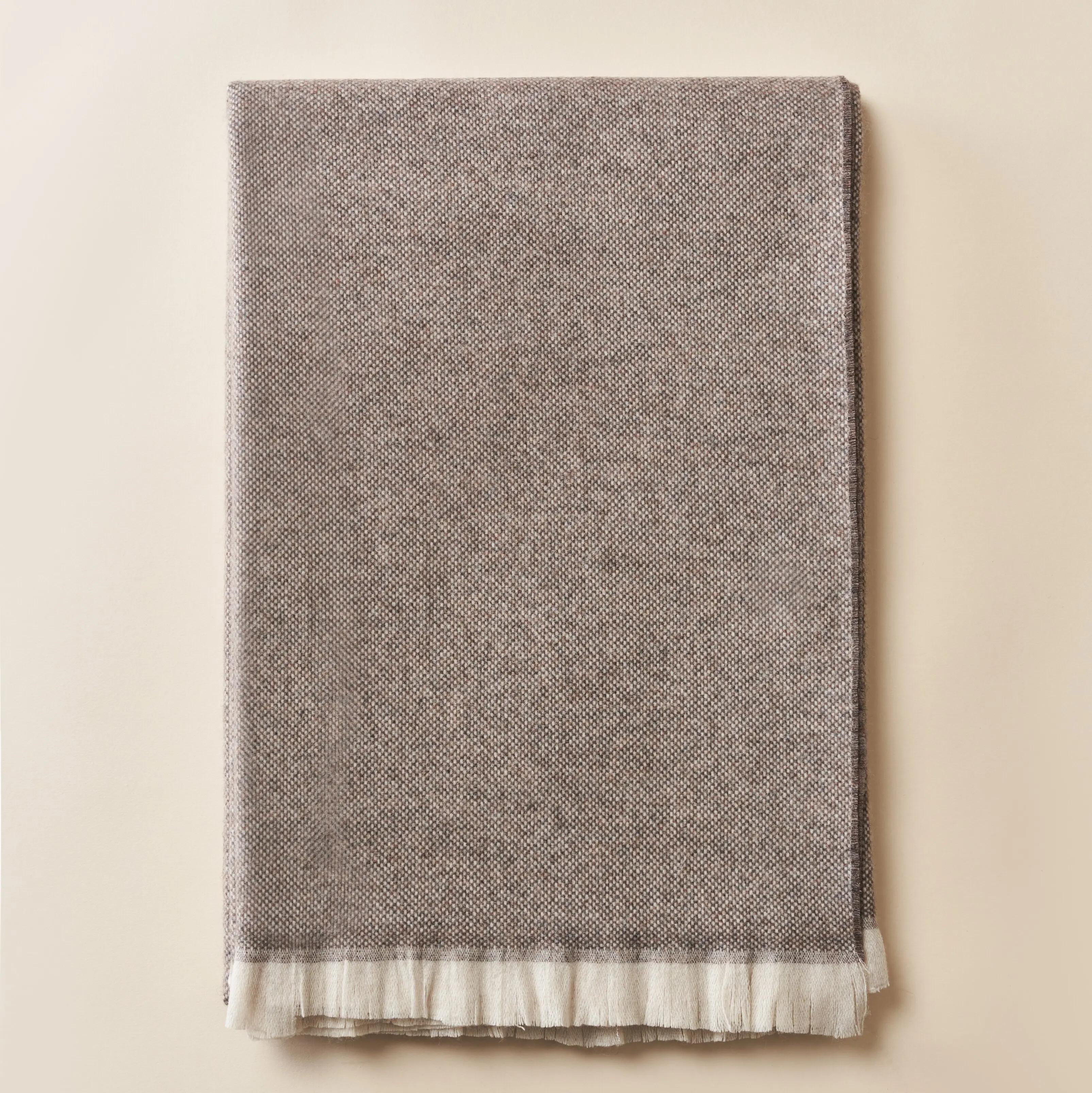 Classic Winter Eco-Friendly 35% Cashmere 65% Australian Wool Home Textile Throw Blanket Shawl