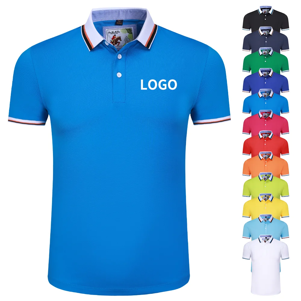 

2021 OEM new multicolor polo shirts cotton polo shirt with custom logo