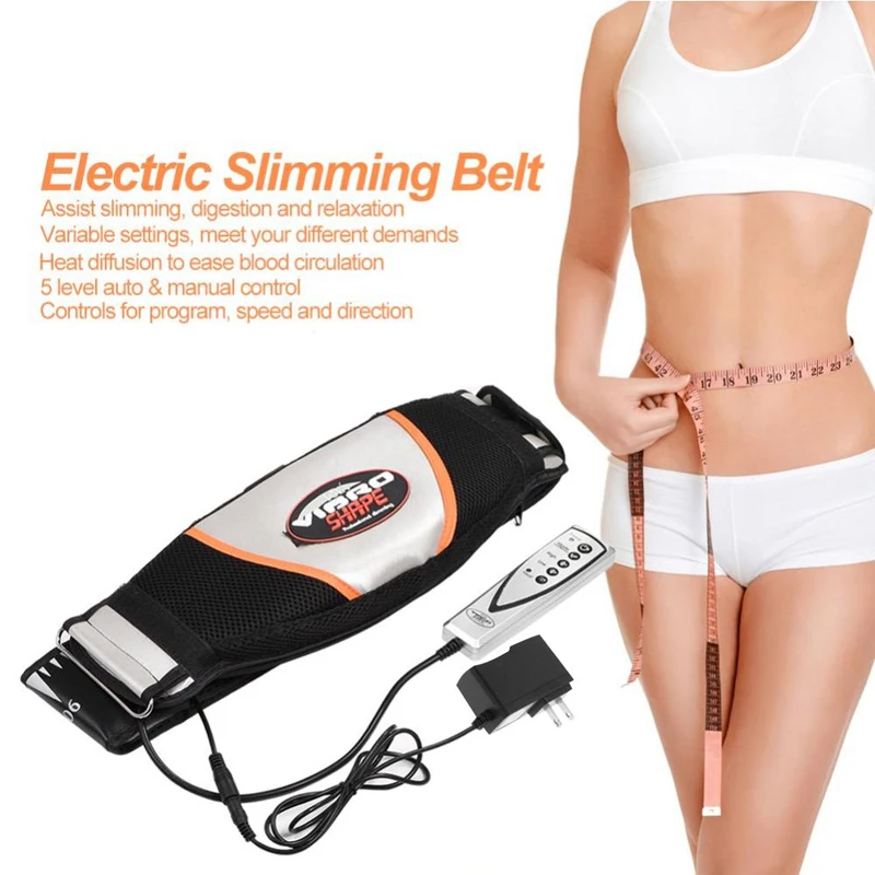 Electric Vibrating Massager Waist Trimmer Slimming Heating Belt With