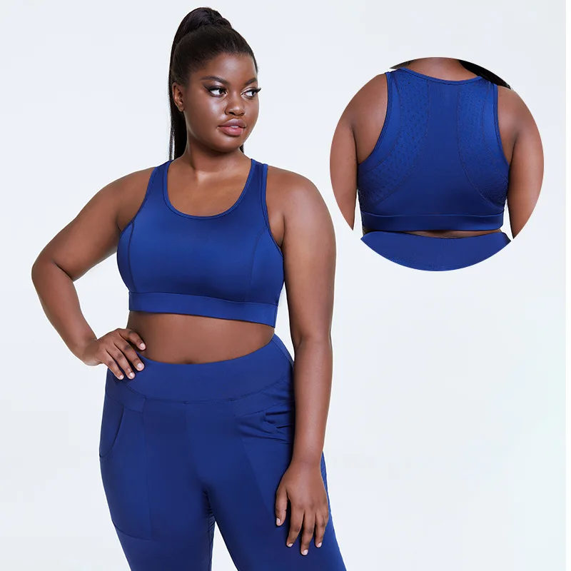 

L-4XL Two Pieces xl Workout Clothing xxl Yoga Suit Sportswear Big Size Women Breathable Gym Wear Fitness Plus Sizes Yoga Set, Customized colors