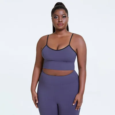 

BBQH093 4XL Women Plus Size Yoga Set Sports Wear