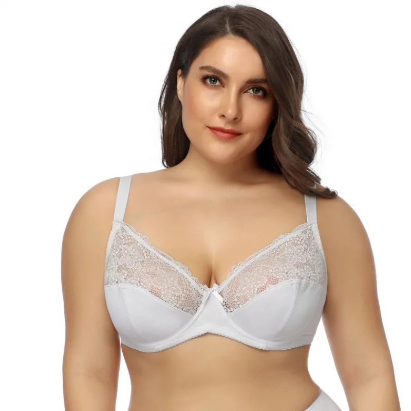 

Comfortable support E cup comfort thin bras gather large boobs oversized fat women plus size bra for big breasts