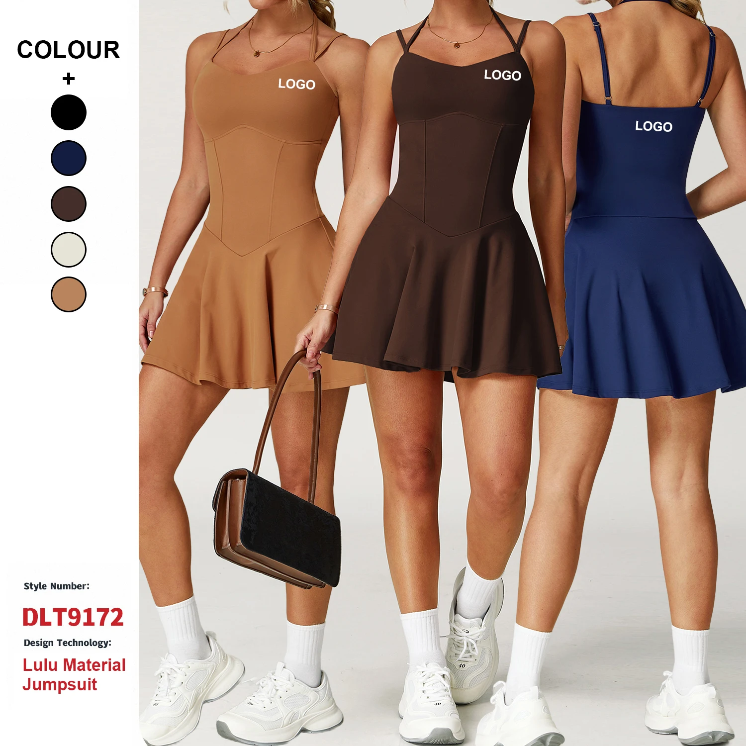 Camisole Line Sports Skirt Pockets