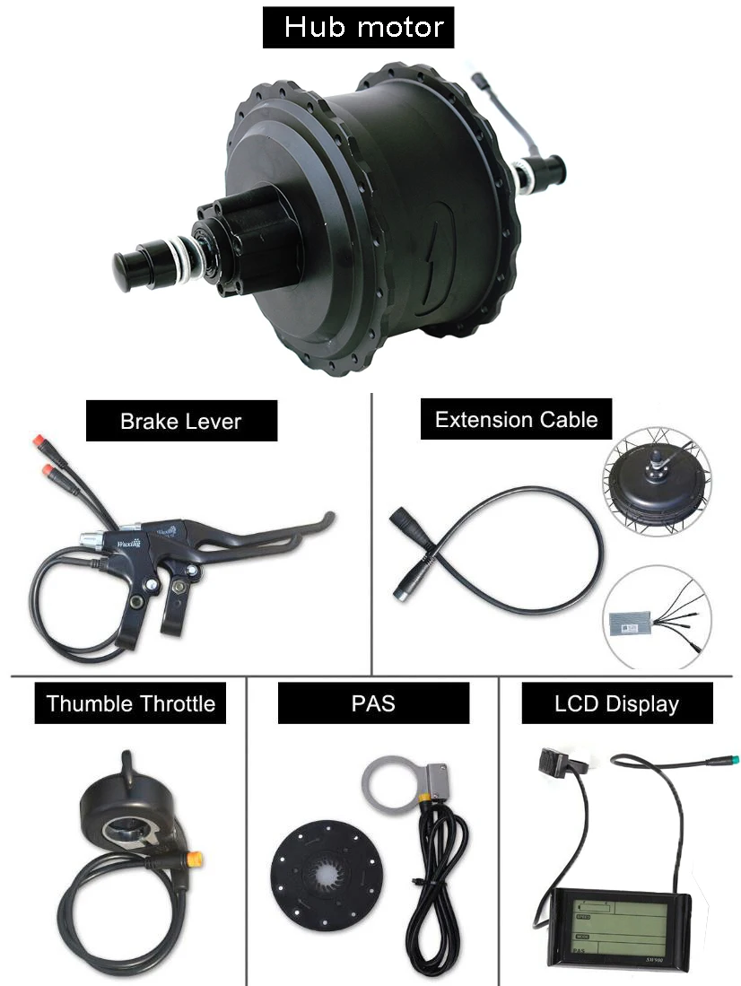 electric cycle conversion kit with battery