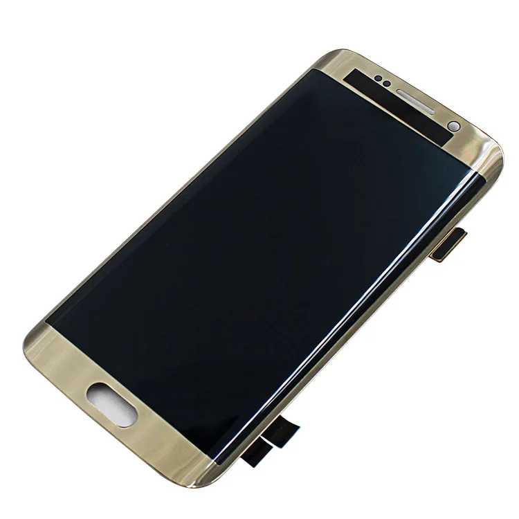 

Original LCD screen for samsung galaxy s6 edge LCD replacement screen, Black, white and gold