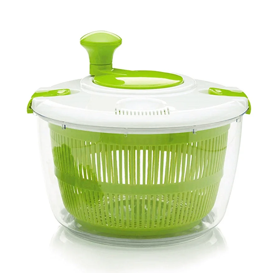 

Best Sale Household Kitchen Fruit and Vegetable Dehydrator Drain Basket Manual Plastic Salad Spinner