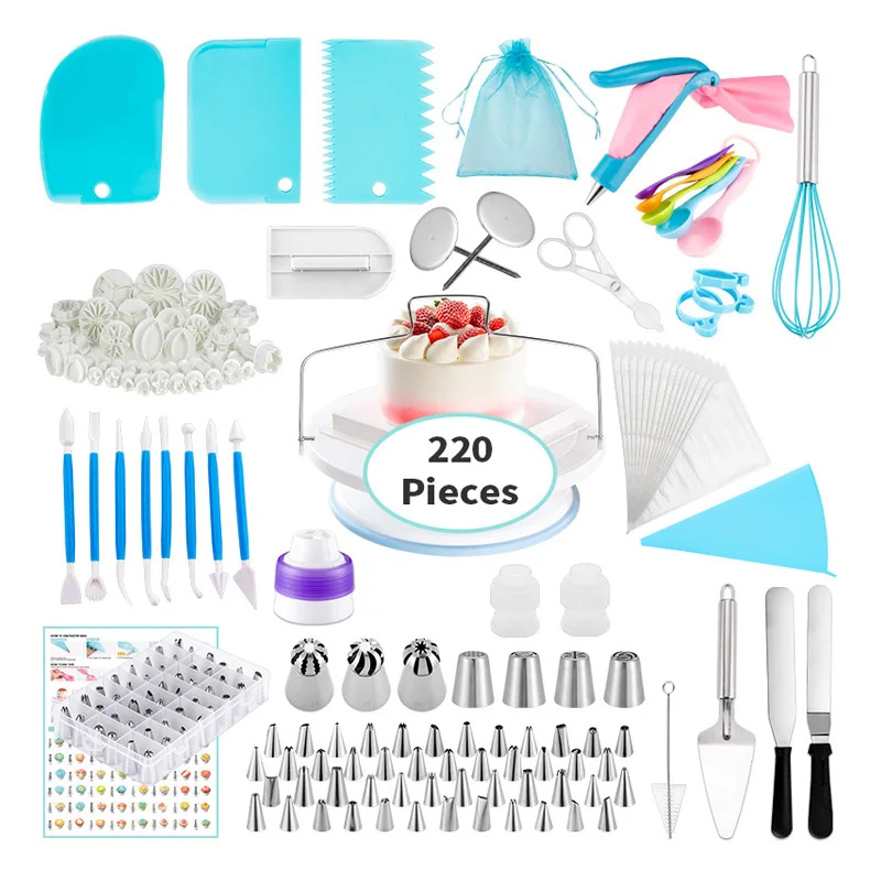 

Existing Low Price High Quality 220 Pieces Cake Decorating Tools Set
