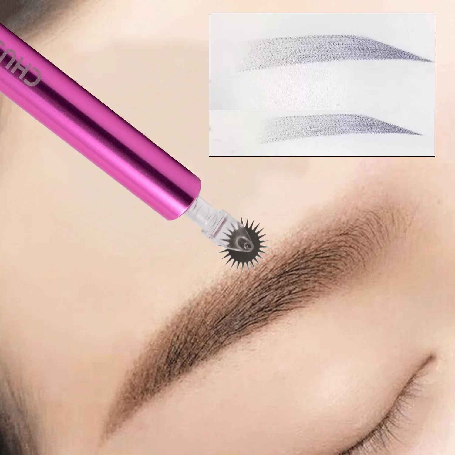 

CHUSE Microblading Supplies Disposable Roller Needles for Shading Eyebrows Embroidery