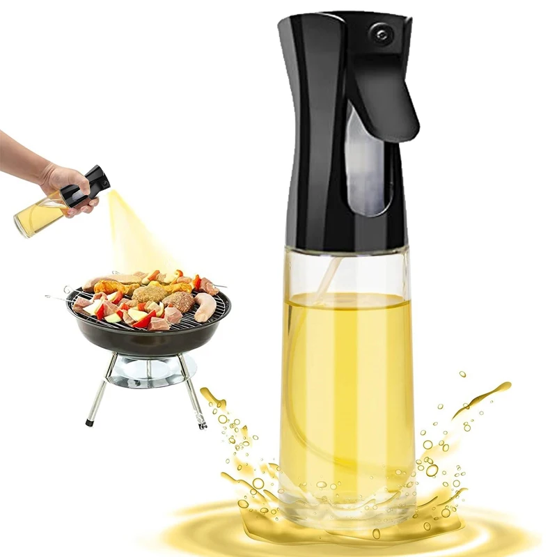 Image of custom logo rociador de aceite cooking oil mist glass cooking kitchen olive oil spray bottle