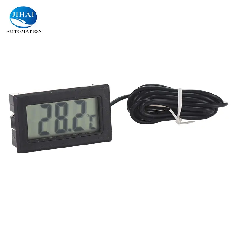 

China Suppliers Electronic Digital Display Indoor Farm Thermometer With Waterproof Probe, White,black