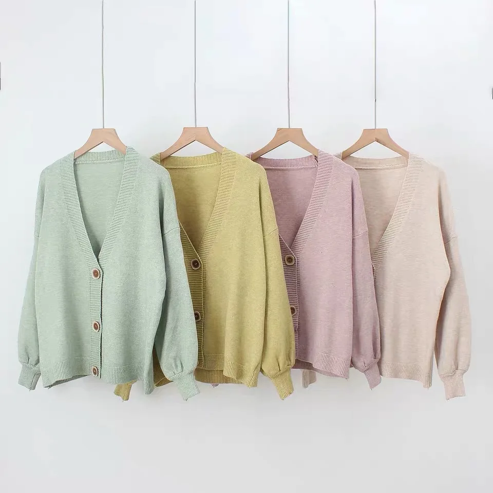 

Hot sale women's long sleeve loose winter autumn spring cardigan sweaters knitwear plus size coat ladies open front clothes, Yellow, green, white