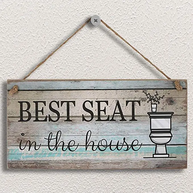 Wooden Wall Hanging Sign Recta