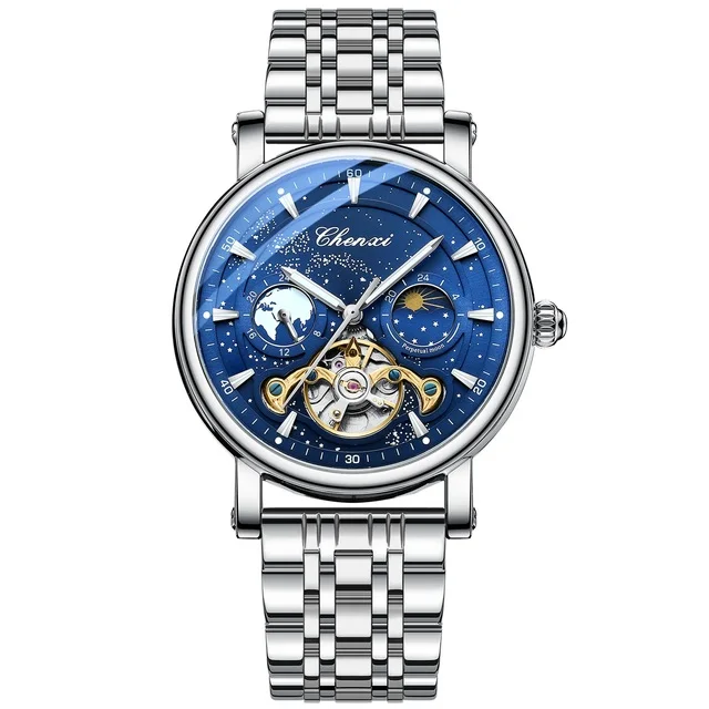 CHENXI 8872 New Men's Full Automatic Mechanical Watches Top Luxury Hollow Out Wristwatch Waterproof Male Luminous Fashion Clock