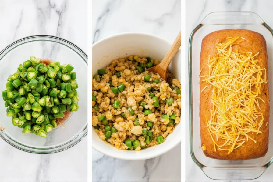 Step-by-step preparation of jalapeno pepper bread showing fresh jalapenos being diced, mixing ingredients in bowl, and finished golden brown loaf with cheese visible
