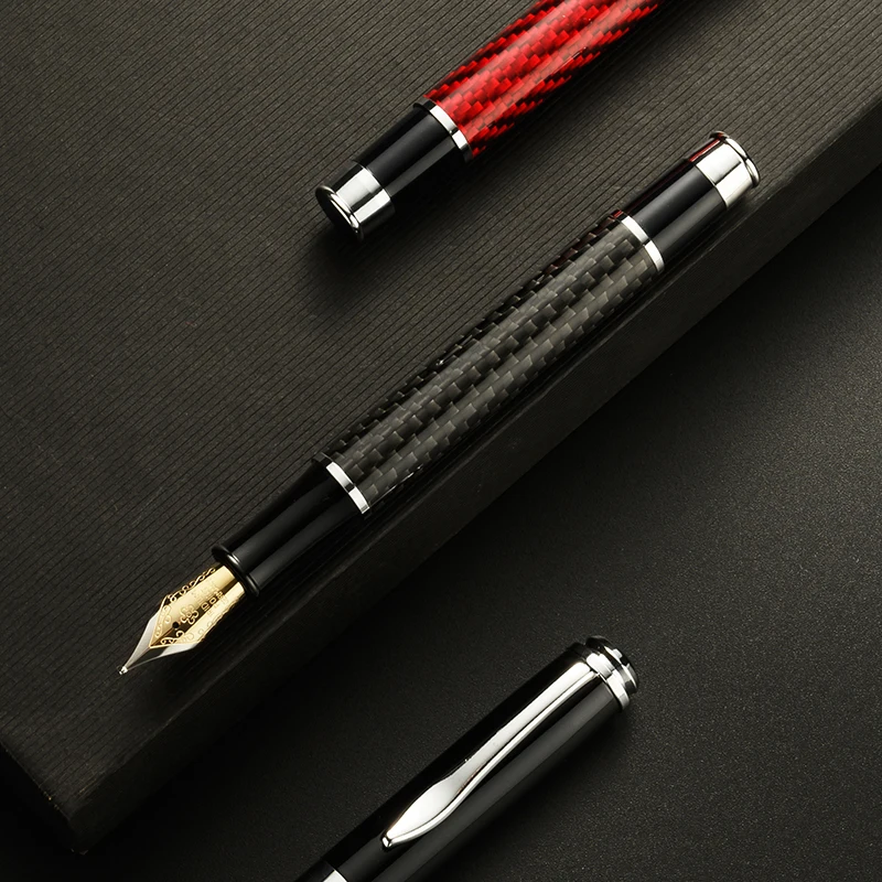 High Quality Colorful Carbon Fiber Design Pen Luxury OEM Design Metal Fountain Pen