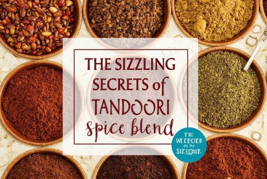 Homemade tandoori spice mix in a jar