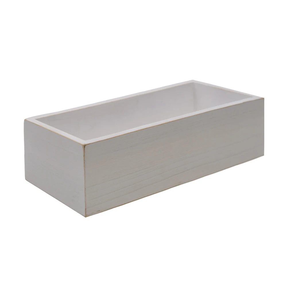 

2021 Amazon is selling well New Design White Toilet Paper Holder Farmhouse Wood Box Crate Storage Bin