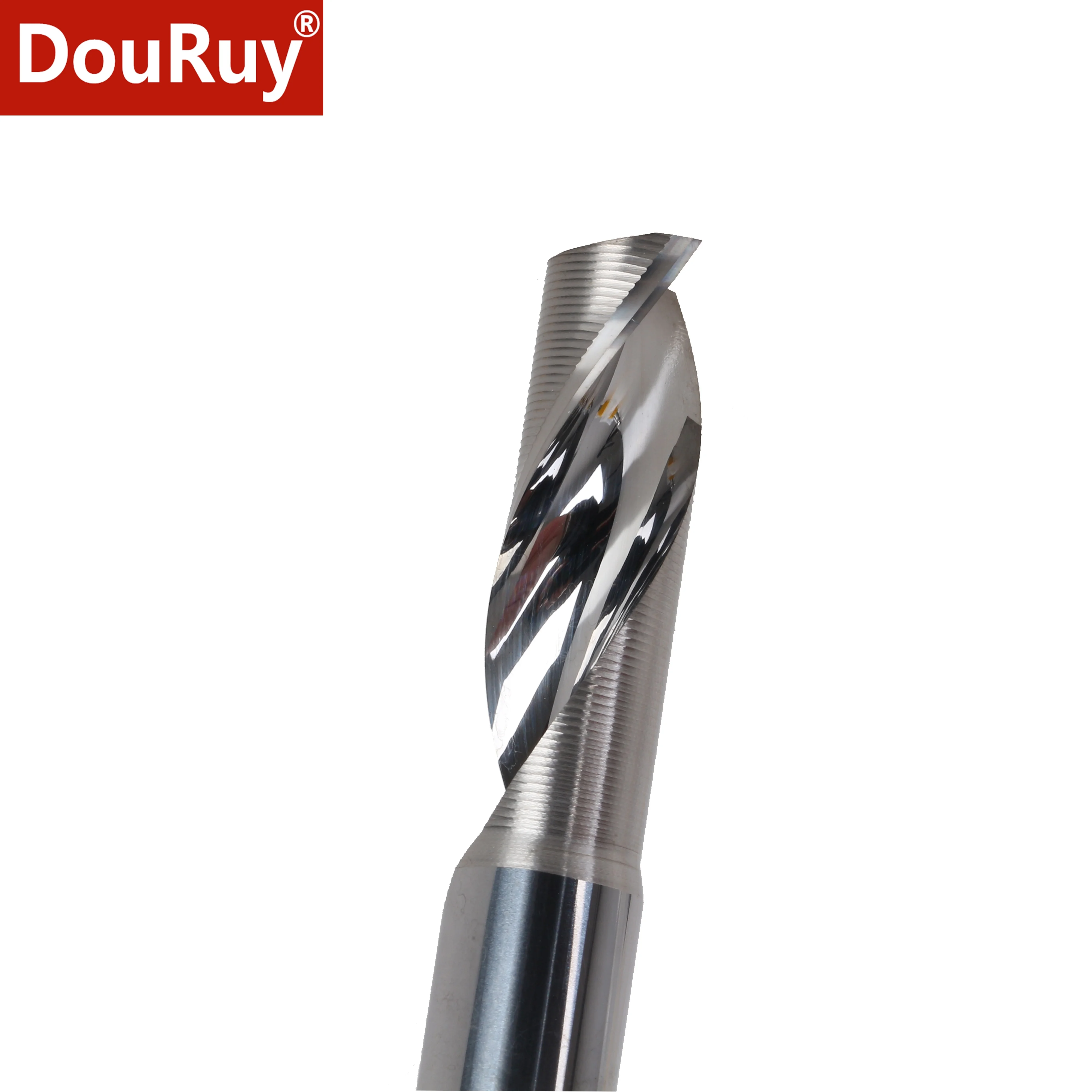 

DouRuy 3.175/4/5/6mm Hot selling single flute end mill aluminum milling cutter aluminum alloy cutting router bit