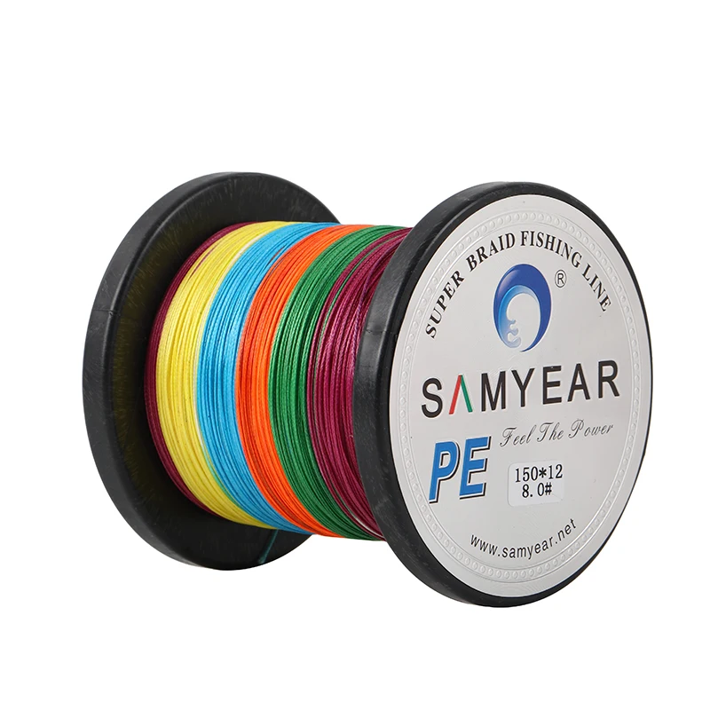 

SUNBANG Super Power 100M 40LB Multi Color 8 Strands Braided Fishing Line