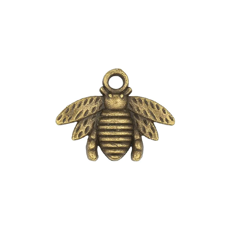 

Jewelry Accessories For Diy Jewelry Making Zinc Alloy Cheap Antique Bronze Animal Insect VINTAGE Bee Charm
