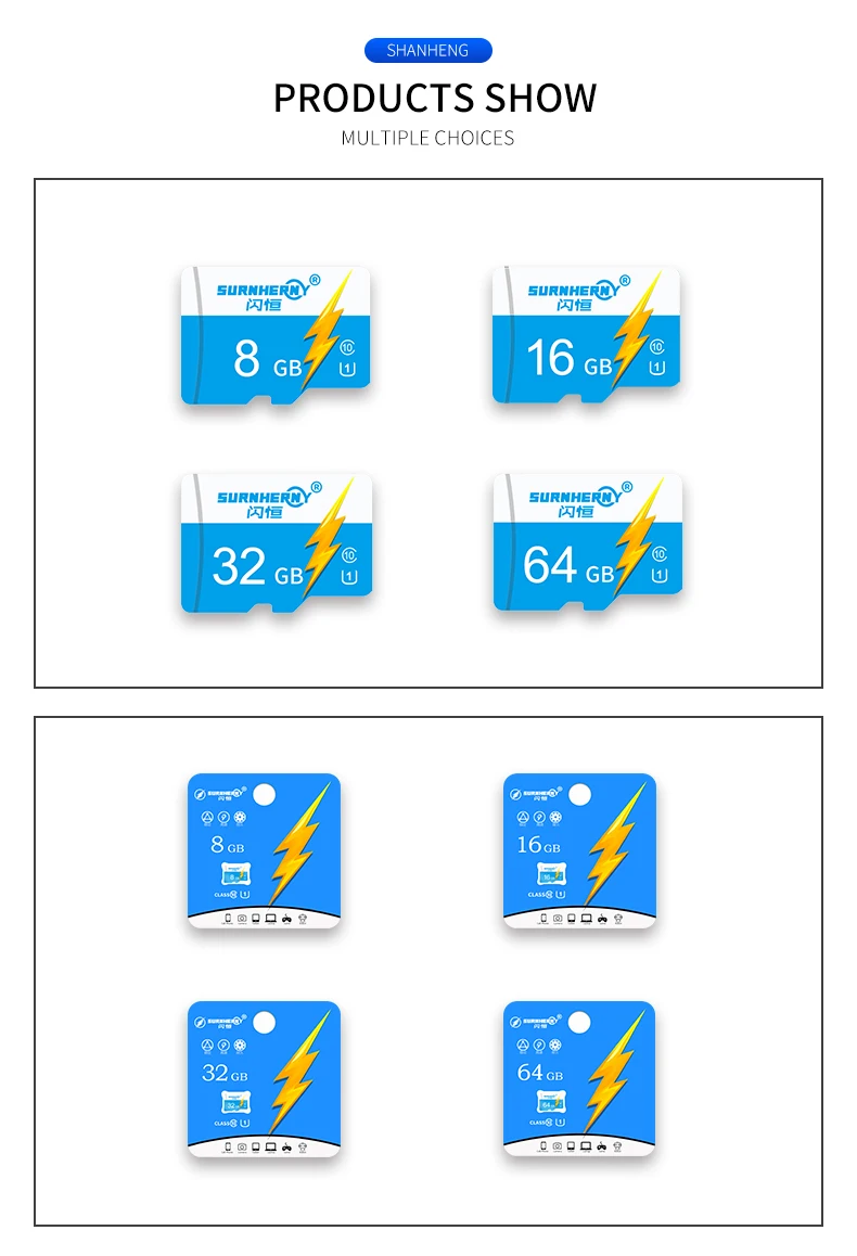 Customizable Factory Price High Speed U1/U3 Class 10 Memory MicroSD Card 8GB 16GB 32GB 64GB 128GB - ANKUX.COM