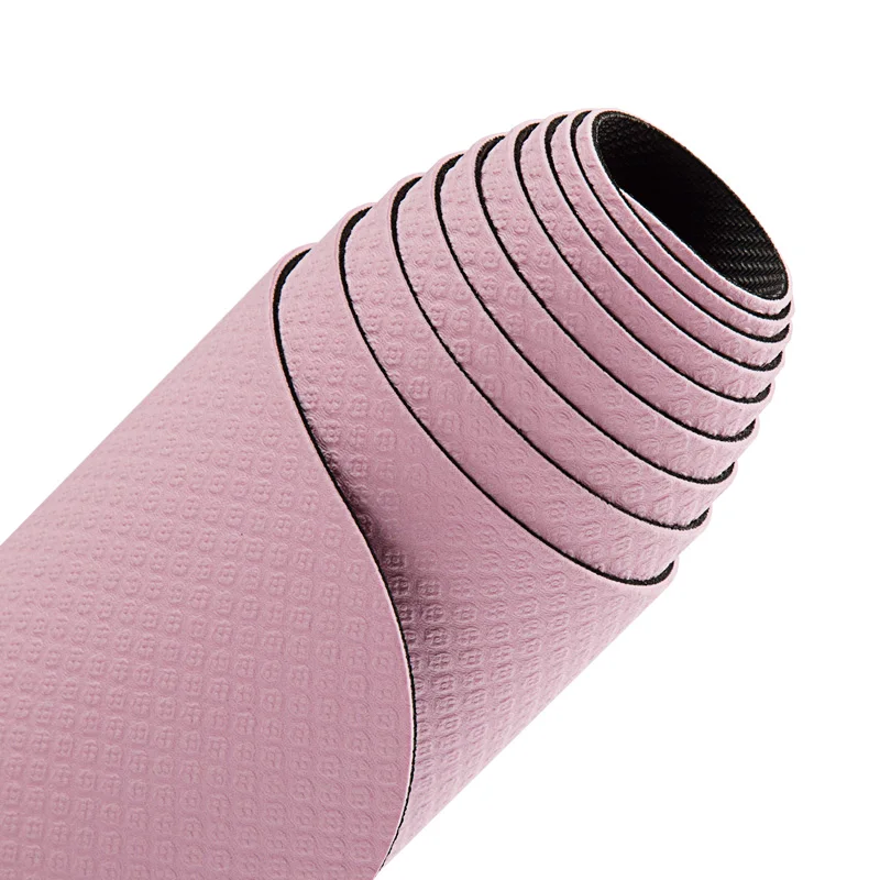 

non slip 1.5mm thin tpe rubber plain gym yoga mat, Existing color for choosing or customized