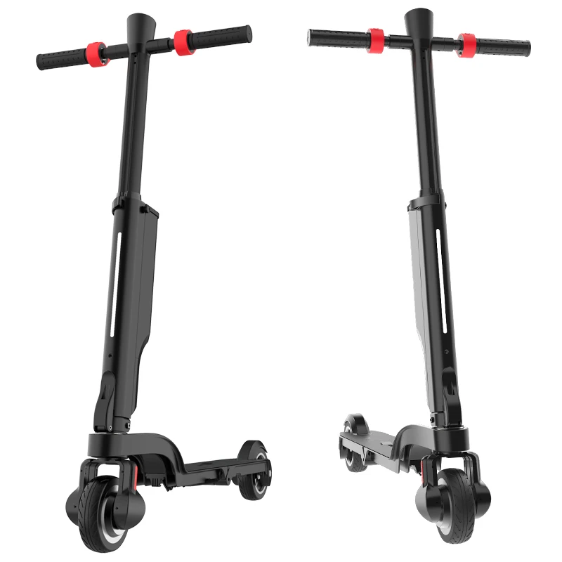 

Backpack E Scooter Mini Elecktrische Step 2 Wheel Adult Aluminum Alloy Electric Scooter, Black
