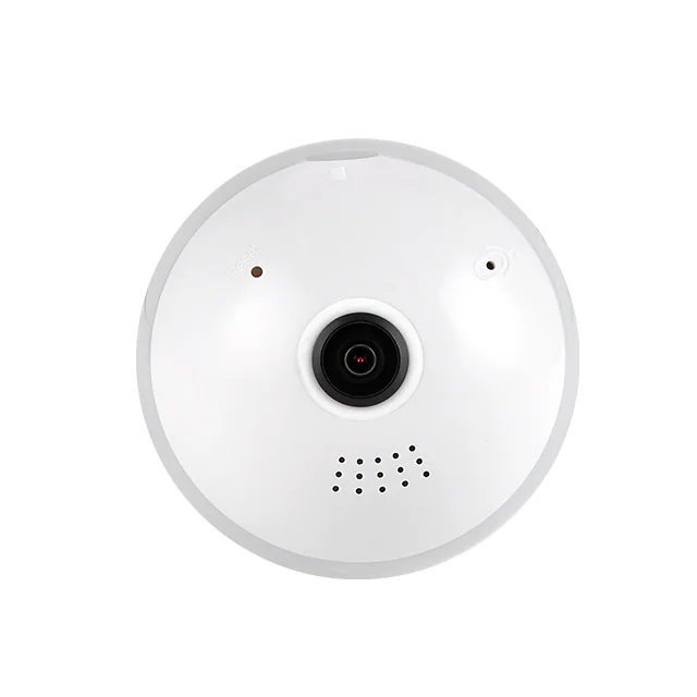 
360 degree wifi 1080p fisheye ip bulb security surveillance bulb cctv camera with night vision 