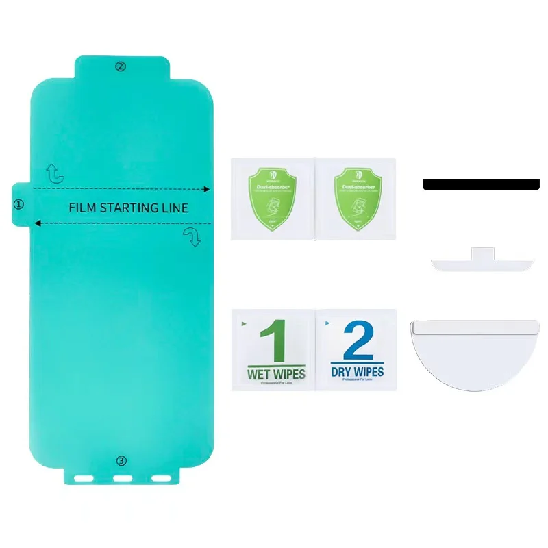 

3D Scratch Resistance Anti-Fingerprint Mobile Phone Hydro Gel Protective Film TPU Screen Protector For Samsung Galaxy, Transparent